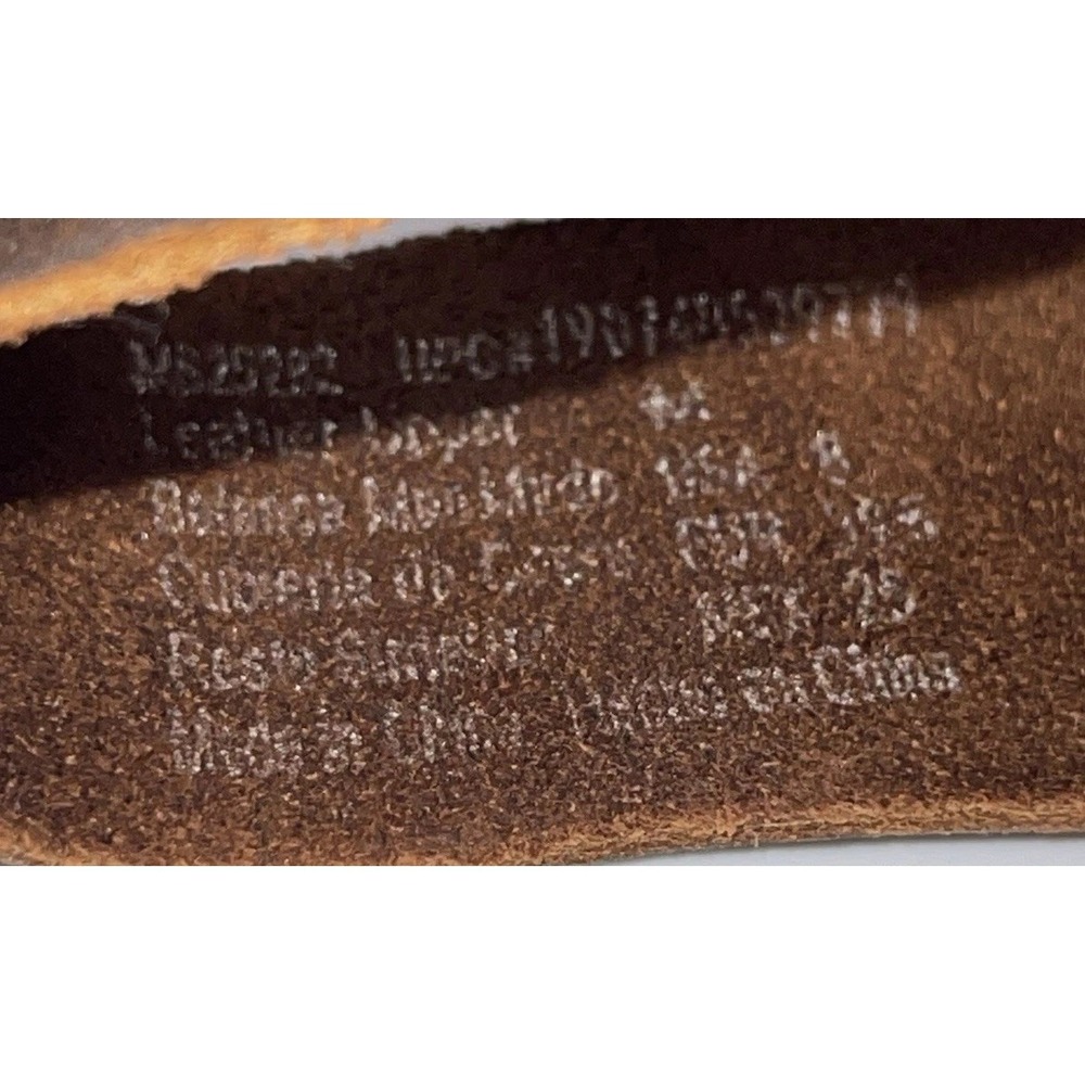 Mountain Sole Brown Leather Cork Footbed Sandals Women's US Size 8 Crisscross - Picture 6 of 8